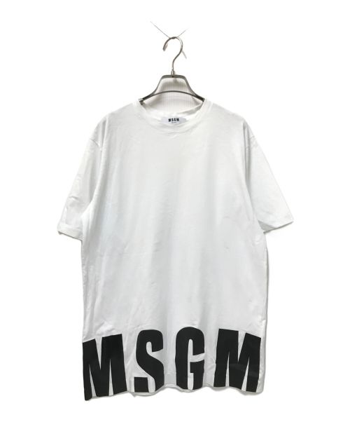 MSGM（エムエスジーエム）MSGM (エムエスジーエム) プリントTシャツ ホワイト サイズ:Sの古着・服飾アイテム