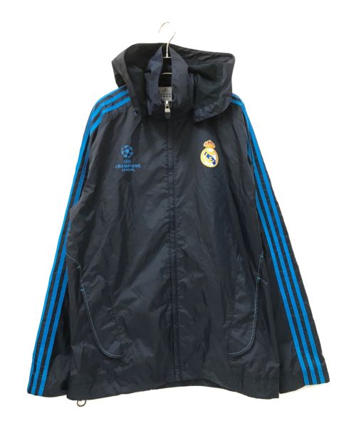 adidas（アディダス）adidas (アディダス) winter training bench soccer jacket ブラック サイズ:Lの古着・服飾アイテム