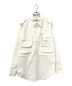renoma PARIS（レノマ パリ）の古着「GAO コットンタイプライター マルチポケットシャツ」｜ホワイト