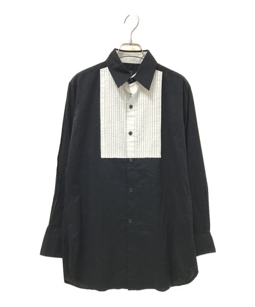 Y's（ワイズ）Y's (ワイズ) チェストプリーツシャツ ホワイト×ブラック サイズ:1の古着・服飾アイテム