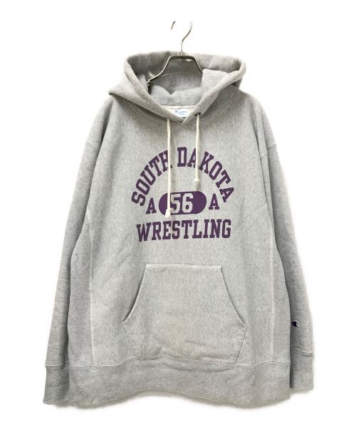 Champion REVERSE WEAVE（チャンピオン リバース ウィーブ）Champion REVERSE WEAVE (チャンピオンリバースウィーブ) ガレッジロゴパーカー グレー サイズ:XLの古着・服飾アイテム