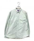 THE NORTHFACE PURPLELABELザ・ノースフェイス パープルレーベル）の古着「Cotton Polyester OX B.D. Shirt」｜グリーン