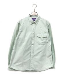 THE NORTHFACE PURPLELABEL（ザ・ノースフェイス パープルレーベル）の古着「Cotton Polyester OX B.D. Shirt」｜グリーン