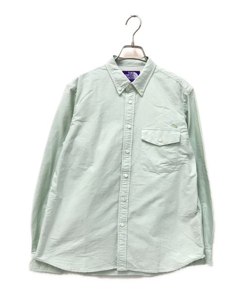 THE NORTHFACE PURPLELABEL（ザ・ノースフェイス パープルレーベル）THE NORTHFACE PURPLELABEL (ザ・ノースフェイス パープルレーベル) Cotton Polyester OX B.D. Shirt グリーン サイズ:WSの古着・服飾アイテム