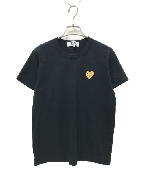 PLAY COMME des GARCONS（プレイ コムデギャルソン）PLAY COMME des GARCONS (プレイ コムデギャルソン) GOLD HEART T-SHIRT ブラック サイズ:Lの古着・服飾アイテム