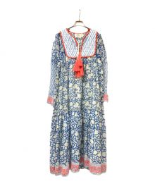 SZ Blockprints×Ron Herman（エスゼットブロックプリント×ロンハーマン）の古着「別注 Silk Jodhpur Dress」｜ブルー