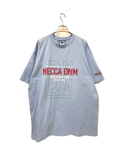 MECCA（メッカ）MECCA (メッカ) プリントTシャツ ブルー サイズ:XLの古着・服飾アイテム