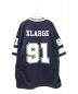 X-LARGE (エクストララージ) PANELED FOOTBALL JERSEY ネイビー サイズ:XL：6000円