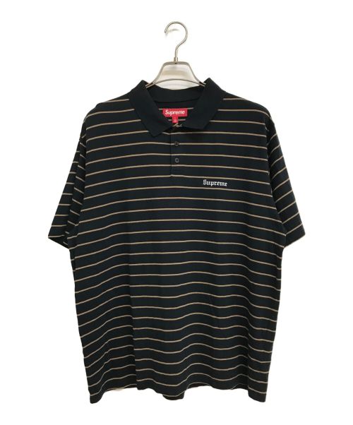 SUPREME（シュプリーム）Supreme (シュプリーム) Melvins Stripe S/S Polo ブラック サイズ:Lの古着・服飾アイテム