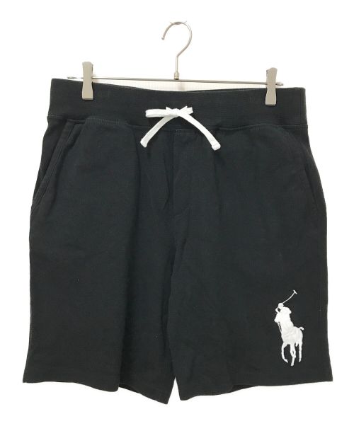 POLO RALPH LAUREN（ポロ・ラルフローレン）POLO RALPH LAUREN (ポロ・ラルフローレン) ビッグポニー鹿の子ショーツ ブラック サイズ:Mの古着・服飾アイテム