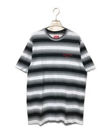 SUPREME（シュプリーム）の古着「Gradient Striped S/S TOP」｜ブラック×ホワイト