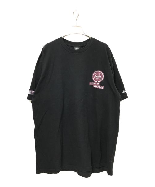 stussy（ステューシー）stussy (ステューシー) プリントTシャツ ブラック サイズ:Lの古着・服飾アイテム