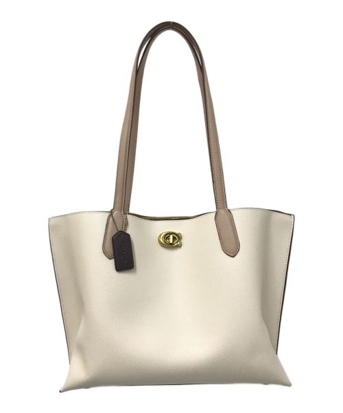 COACH（コーチ）COACH (コーチ) Willow tote in colorblock ホワイト サイズ:下記参照の古着・服飾アイテム