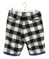 GOOD ENOUGH (グッドイナフ) BUFFALO LINE SHORTS ブラック×ブルー サイズ:M：5000円