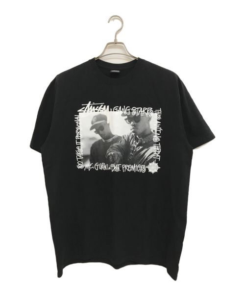 stussy（ステューシー）stussy (ステューシー) Gang starr TAKE IT PERSONAL TEE ブラック サイズ:Lの古着・服飾アイテム