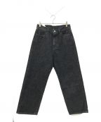 STEVEN ALANスティーブンアラン）の古着「13.5oz DENIM 5P BAGGY TAPERED PANTS」｜ブラック