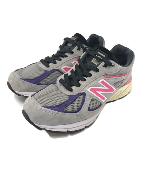 NEW BALANCE（ニューバランス）NEW BALANCE (ニューバランス) KITH (キス) コラボローカットスニーカー ピンク×グレー サイズ:28.0㎝の古着・服飾アイテム