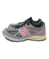 NEW BALANCE (ニューバランス) KITH (キス) コラボローカットスニーカー ピンク×グレー サイズ:28.0㎝：20000円