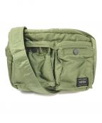 PORTERポーター）の古着「TANKER SHOULDER BAG(S)」｜セージグリーン