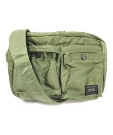 PORTER（ポーター）の古着「TANKER SHOULDER BAG(S)」｜セージグリーン