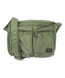 PORTER（ポーター）の古着「TANKER SHOULDER BAG(L)」｜セージグリーン