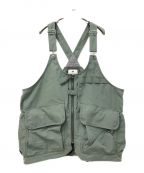 Snow peakスノーピーク）の古着「TAKIBI Weather Cloth Vest」｜オリーブ