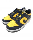 NIKEナイキ）の古着「GS DUNK LOW MICHIGAN」｜イエロー×ネイビー