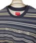 Supreme (シュプリーム) Dash Strip S/S Top ネイビー サイズ:S：7000円