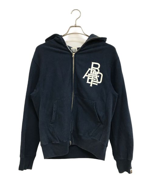 A BATHING APE（アベイシングエイプ）A BATHING APE (アベイシングエイプ) フルジッププリントパーカー ネイビー サイズ:Sの古着・服飾アイテム