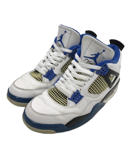 NIKE（ナイキ）NIKE (ナイキ) AIR JORDAN 4 RETRO MOTORSPORTS ホワイト×ブルー サイズ:26.5cmの古着・服飾アイテム