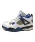 NIKE (ナイキ) AIR JORDAN 4 RETRO MOTORSPORTS ホワイト×ブルー サイズ:26.5cm：6000円