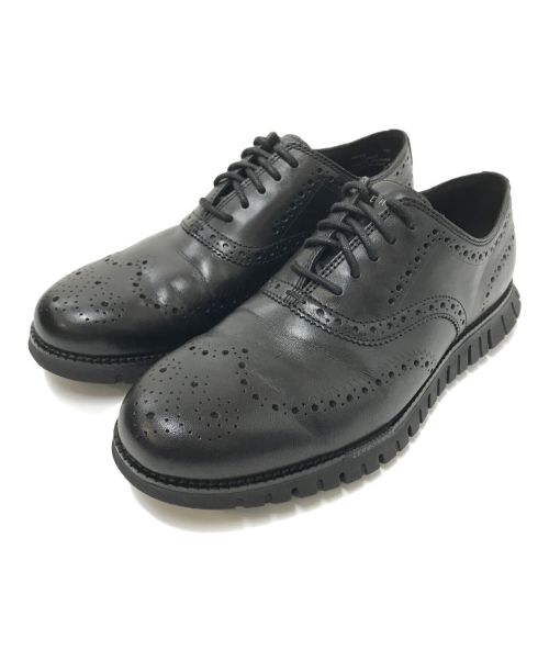 COLE HAAN（コールハーン）COLE HAAN (コールハーン) ゼログランドリマスタードウィングチッフオックスフォード ブラック サイズ:8Mの古着・服飾アイテム