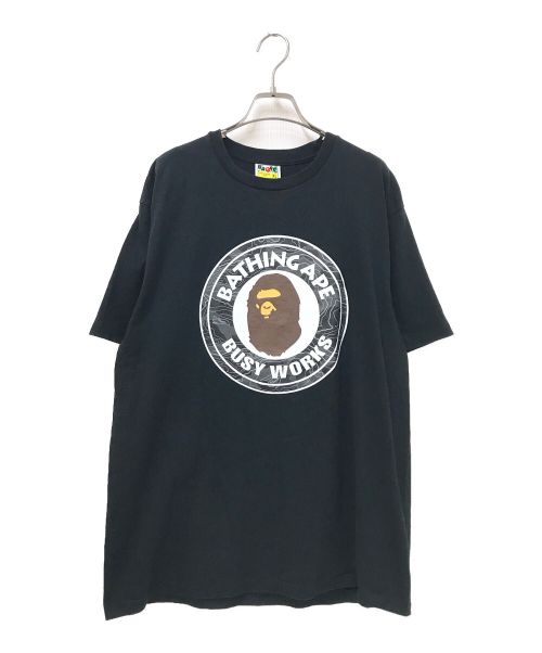 A BATHING APE（アベイシングエイプ）A BATHING APE (アベイシングエイプ) Woodland Camo Tシャツ ブラック サイズ:XLの古着・服飾アイテム