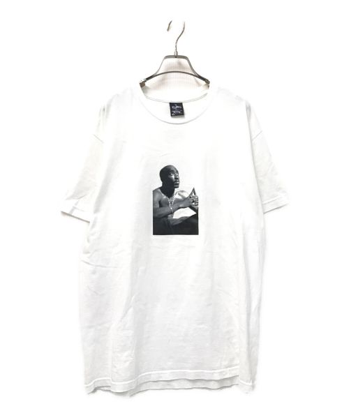 2PAC（2パック）2PAC (2パック) WACKO MARIA (ワコマリア) TUPAC CREW NECK T-SHIRT ホワイト サイズ:Lの古着・服飾アイテム