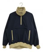 DAIWA PIER39ダイワ ピア39）の古着「TECH HALFZIP STAND JACKET」｜ネイビー×ベージュ