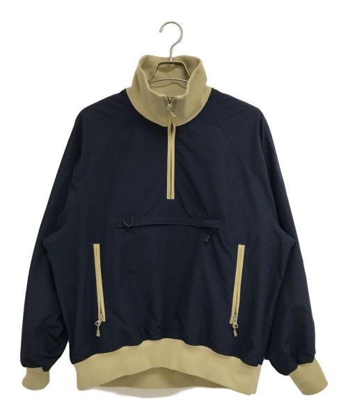 DAIWA PIER39（ダイワ ピア39）DAIWA PIER39 (ダイワ ピア39) TECH HALFZIP STAND JACKET ネイビー×ベージュ サイズ:Sの古着・服飾アイテム