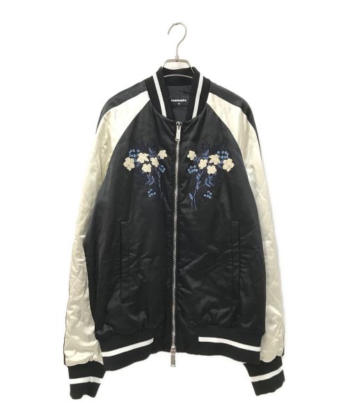 DSQUARED2（ディースクエアード）DSQUARED2 (ディースクエアード) CLASSIC BOMBER JACKET ブラック サイズ:50の古着・服飾アイテム