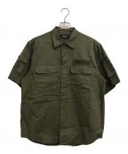 AVIREXアヴィレックス）の古着「Basic FATIGUE Short Sleeve Shirt」｜オリーブ