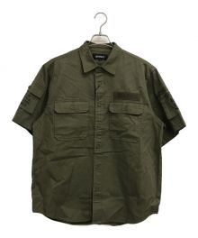 AVIREX（アヴィレックス）の古着「Basic FATIGUE Short Sleeve Shirt」｜オリーブ