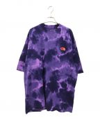 THE NORTH FACEザ ノース フェイス）の古着「S/S Tie Dye Handwriting Tee」｜パープル