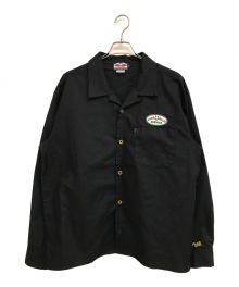 good heller（グッドヘラー）の古着「GH COMPANY WAPPEN L/S WORK SHIRT」｜ブラック