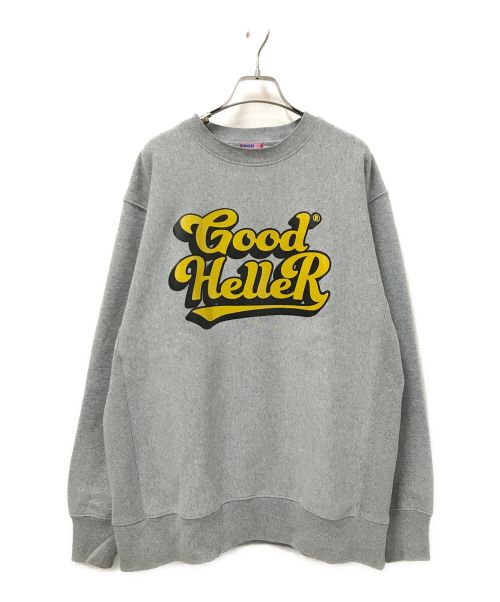 good heller（グッドヘラー）good heller (グッドヘラー) プリントスウェット グレー サイズ:XLの古着・服飾アイテム