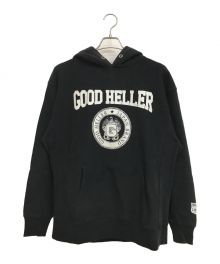 good heller（グッドヘラー）の古着「COLLEGE TYPE EAGLE SWEAT HOODY」｜ブラック