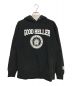 good heller（グッドヘラー）の古着「COLLEGE TYPE EAGLE SWEAT HOODY」｜ブラック