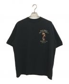 AVIREXアヴィレックス）の古着「スカ エンブロイダリー Tシャツ」｜ブラック