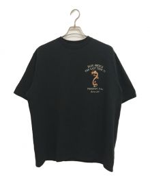 AVIREX（アヴィレックス）の古着「スカ エンブロイダリー Tシャツ」｜ブラック