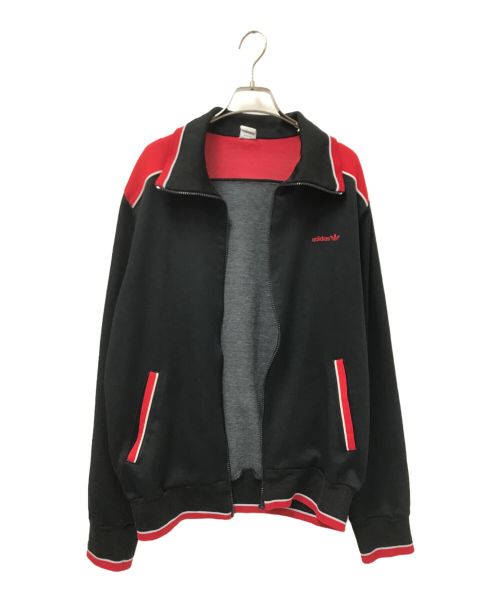 adidas（アディダス）adidas (アディダス) トラックジャケット ブラック×レッド サイズ:３の古着・服飾アイテム