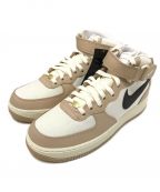 NIKEナイキ）の古着「AIR FORCE 1 MID '07 LX IZAKAYA」｜ホワイト×ベージュ