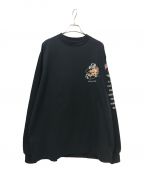 AVIREXアヴィレックス）の古着「WEST PACIFIC CRUISE L/S T-SHIRT」｜ブラック