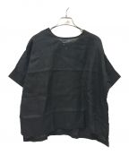 fog linen workフォグリネンワーク）の古着「リネンブラウス」｜ブラック